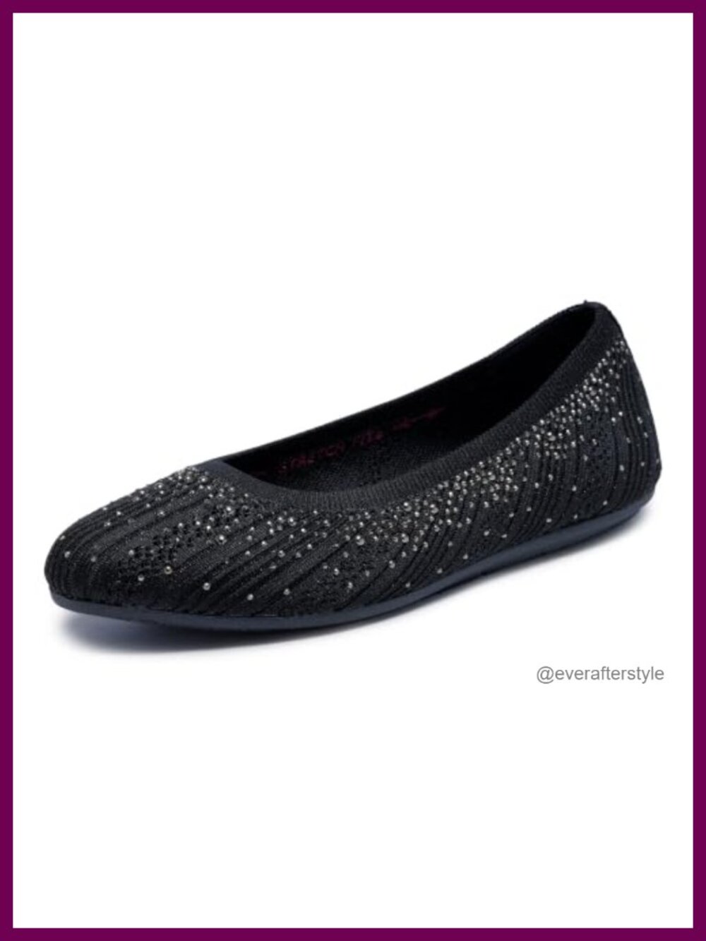 Skechers Cleo 2.0 Glitzy Daze Women's Slip-On Flats Comfort Dress Shoes Vegan